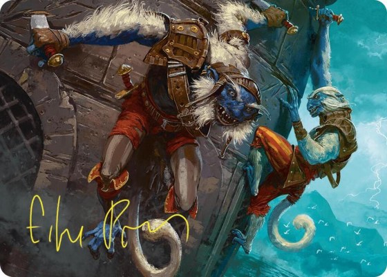 Goblin Boarders Art Card - Gold Stamped Signature