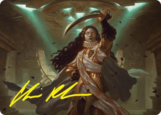 Elenda, Saint of Dusk Art Card - Gold Stamped Signature