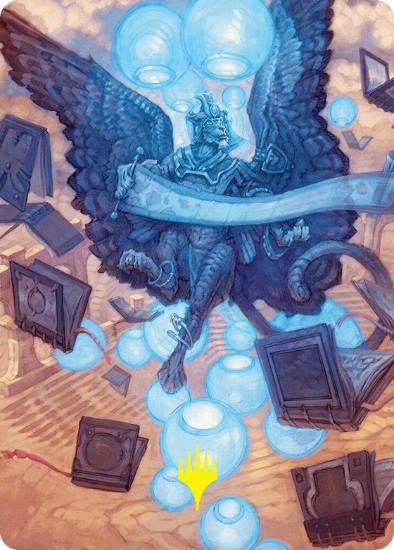 Sphinx of Forgotten Lore Art Card - Gold Stamped Signature