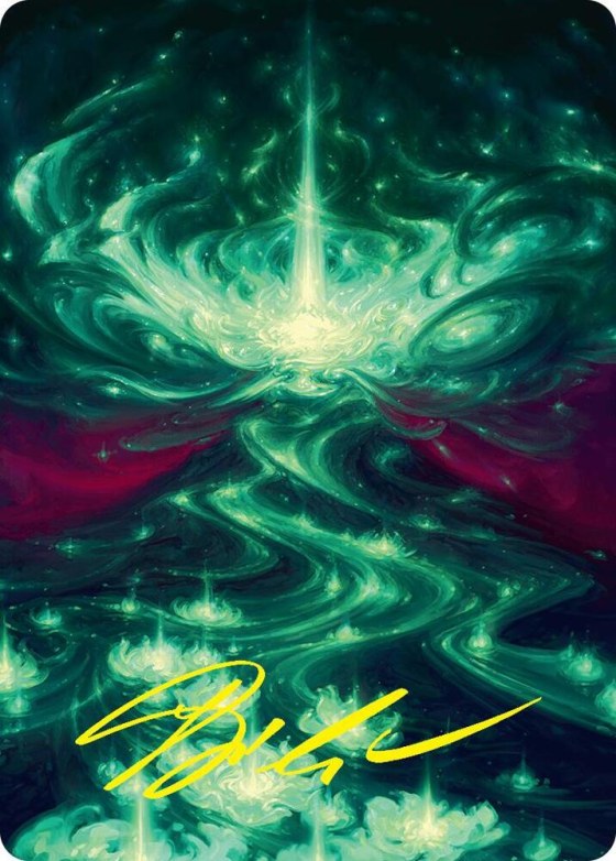 Genesis Wave Art Card - 54 54 Gold Stamped Signature