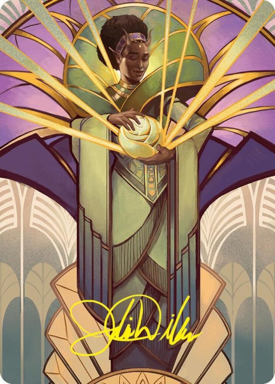 Bloom Tender Art Card - Gold Stamped Signature