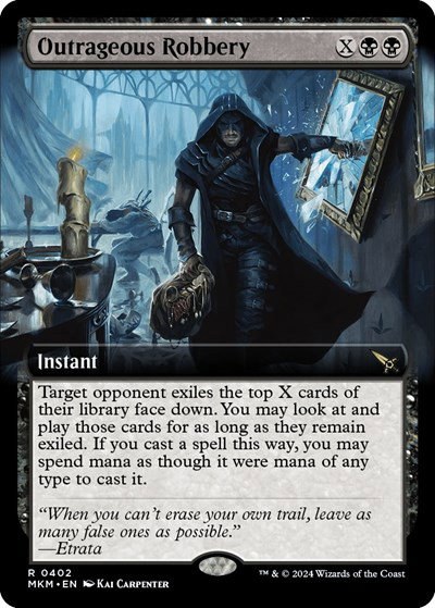 Outrageous Robbery - Foil