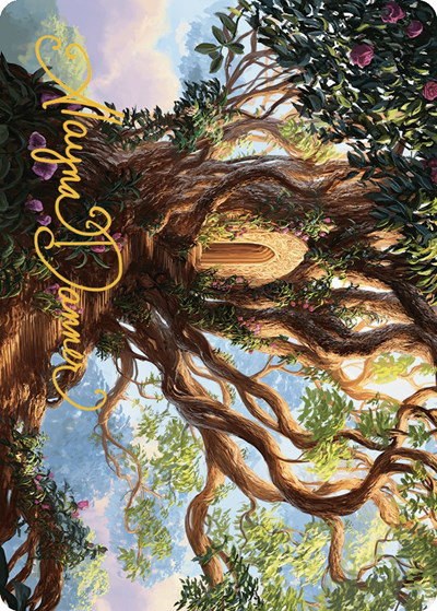 Branch of Vitu-Ghazi Art Card - Gold Stamped Signature