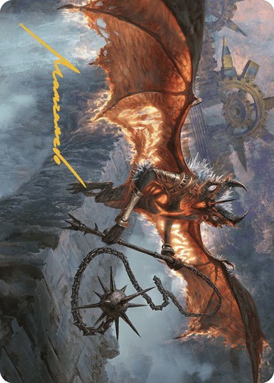 Bloodletter of Aclazotz Art Card - Gold Stamped Signature