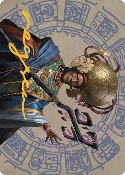 Akal Pakal, First Among Equals Art Card - Gold Stamped Signature