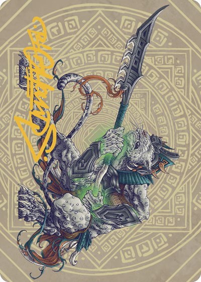 Kutzil, Malamet Exemplar Art Card - Gold Stamped Signature