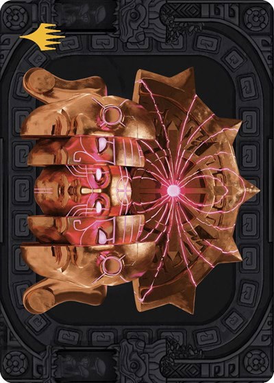 Ojer Taq, Deepest Foundation Art Card - Gold Stamped Planeswalker Symb