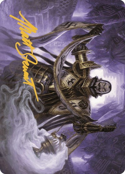 Clavileno, First of the Blessed Art Card - Gold Stamped Signature