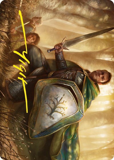 Boromir, Warden of the Tower Art Card - Gold Stamped Signature