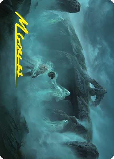 Fog on the Barrow-Downs Art Card - Gold Stamped Signature