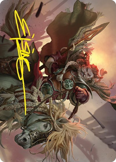 Eomer of the Riddermark Art Card - Gold Stamped Signature