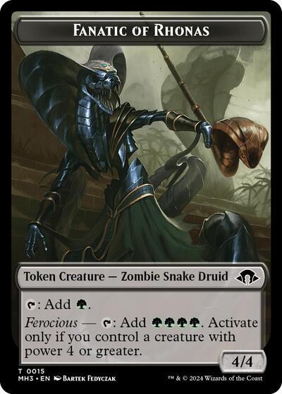 Fanatic of Rhonas Token - Normal Fanatic Of Rhonas Token