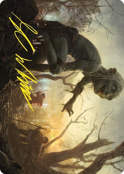 Smeagol, Helpful Guide Art Card - Gold Stamped Signature