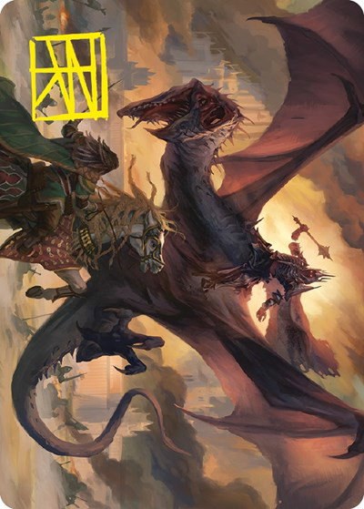 Witch-king, Bringer of Ruin Art Card - Gold Stamped Signature