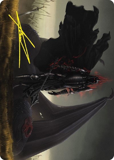 Witch-king of Angmar Art Card - Gold Stamped Signature