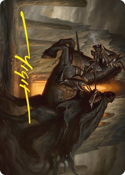 Nazgul Art Card - Gold Stamped Signature