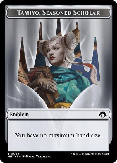 Emblem - Tamiyo, Seasoned Scholar - Normal Emblem Tamiyo Seasoned 