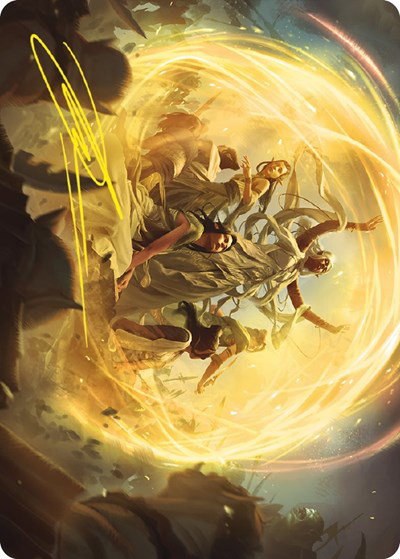 Heroic Intervention Art Card - Gold Stamped Signature