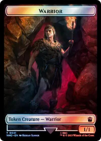 Warrior // Cyberman Double-Sided Token
