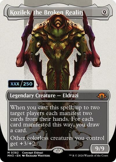 Kozilek, the Broken Reality - Serial Numbered
