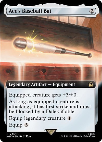 Ace's Baseball Bat - Foil