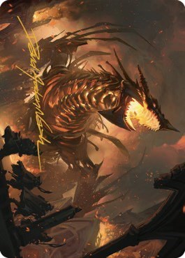 The Fall of Kroog Art Card - Gold Stamped Signature