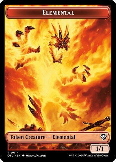 Elemental (0014) // Soldier (0026) Double-Sided Token