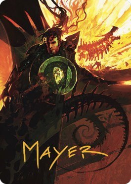 Mishra's Command Art Card - Gold Stamped Signature