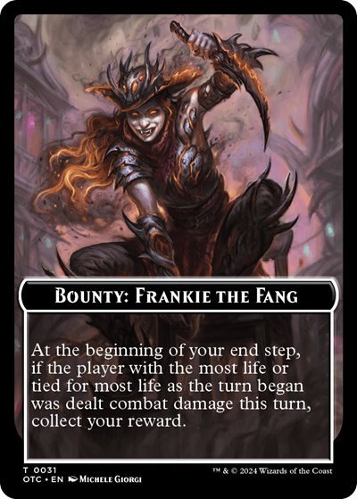 Bounty: Frankie the Fang // Bounty Rules Double-Sided Token - Normal Bounty Frankie The Fang