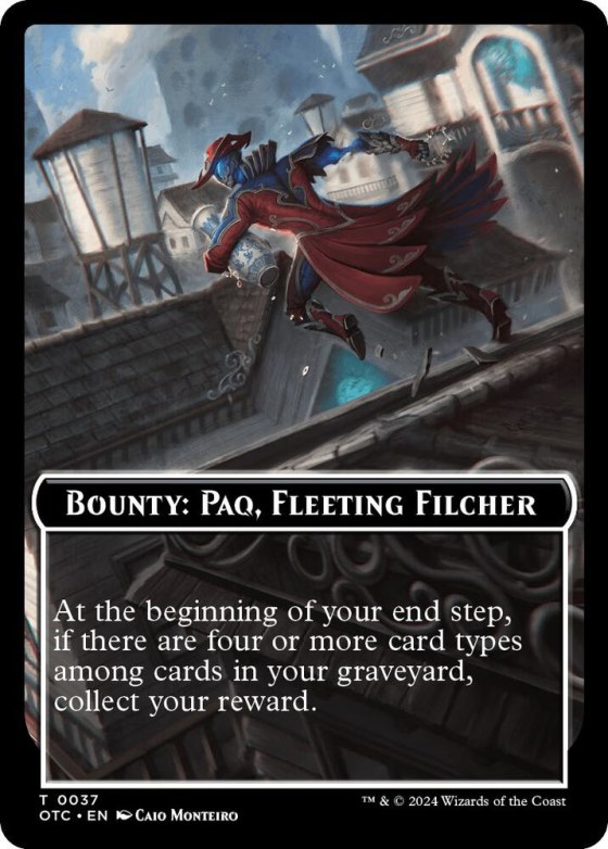 Bounty: Paq, Fleeting Filcher // Bounty Rules Double-Sided Token - Normal Bounty Paq Fleeting Fil
