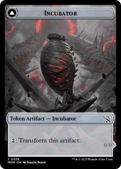 Incubator (0018) // Phyrexian (0018) Double-Sided Token - Normal Incubator 0018 Phyrexia