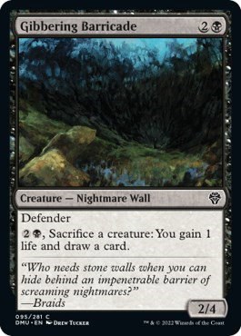 Gibbering Barricade - Foil