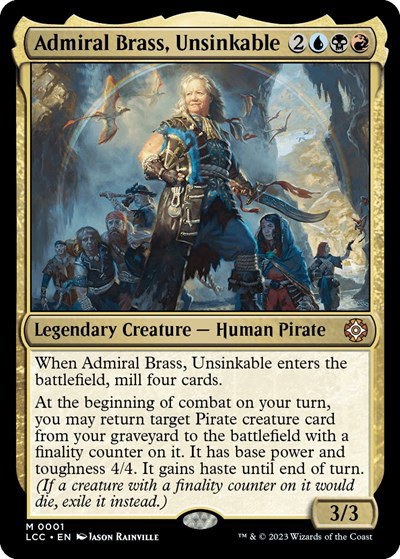 Admiral Brass, Unsinkable - Foil