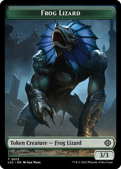 Frog Lizard // Merfolk (0003) Double-Sided Token