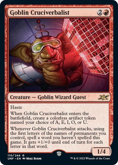 Goblin Cruciverbalist - Foil