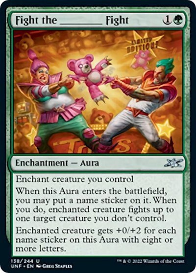 Fight the _______ Fight - Foil