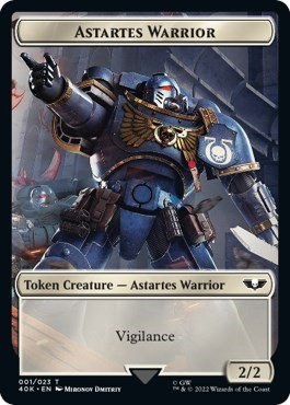 Astartes Warrior (001) // Clue Double-Sided Token