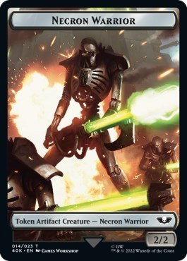 Necron Warrior // Insect Double-Sided Token - Surge Foil