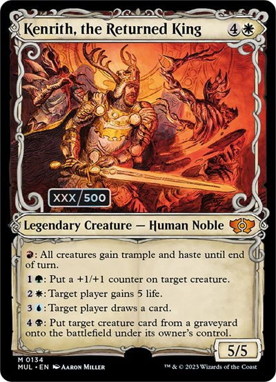 Kenrith, the Returned King - Serial Numbered