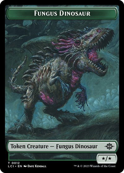 Fungus Dinosaur // Skeleton Pirate Double-Sided Token