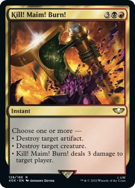 Kill! Maim! Burn! - Surge Foil