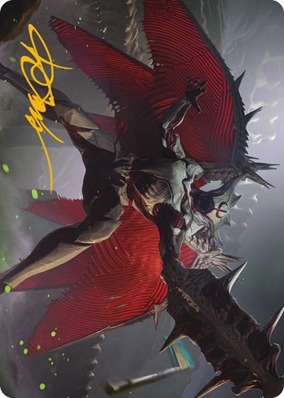 Phyrexian Vindicator Art Card - Gold Stamped Signature