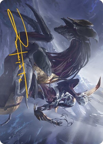 Ria Ivor, Bane of Bladehold Art Card - Gold Stamped Signature