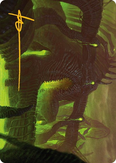 The Dross Pits Art Card - Gold Stamped Signature