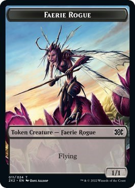Faerie Rogue // Monk Double-Sided Token - Foil