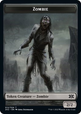 Zombie // Knight Double-Sided Token - Foil
