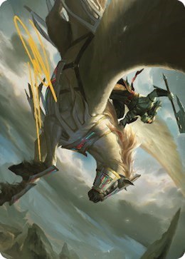 Cleaving Skyrider Art Card - Gold Stamped Signature