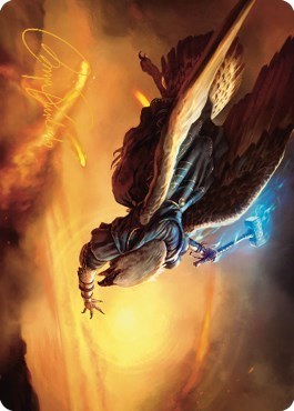 Battlewing Mystic Art Card - Gold Stamped Signature