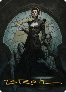 Liliana of the Veil Art Card - Gold Stamped Signature