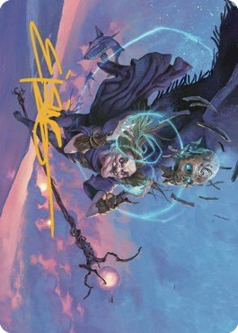 Zur, Eternal Schemer Art Card - Gold Stamped Signature
